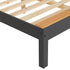 Monaco 4FT6 Bed Low Foot End - Grey/Oak Effect